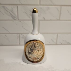 Vintage Japanese 24kt Edged Chokin Art Bell